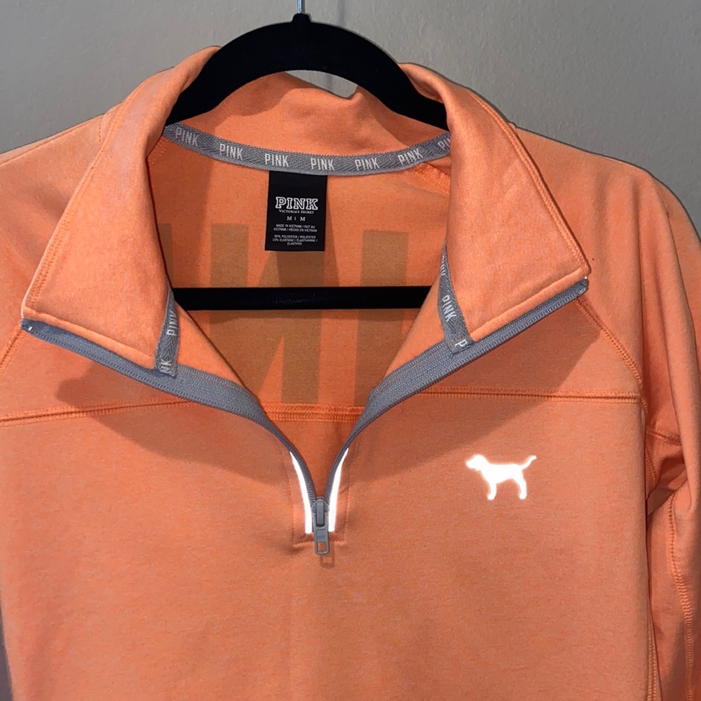 PINK Neon Orange 3/4 Zip